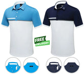 Golf Shirts Light & Navy Blue